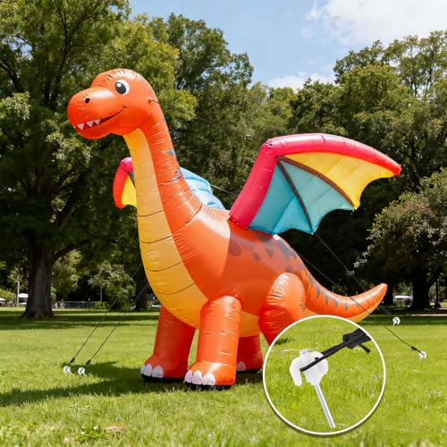 Metal Inflatable Stakes Set for Outdoor Decorations 14 Pieces