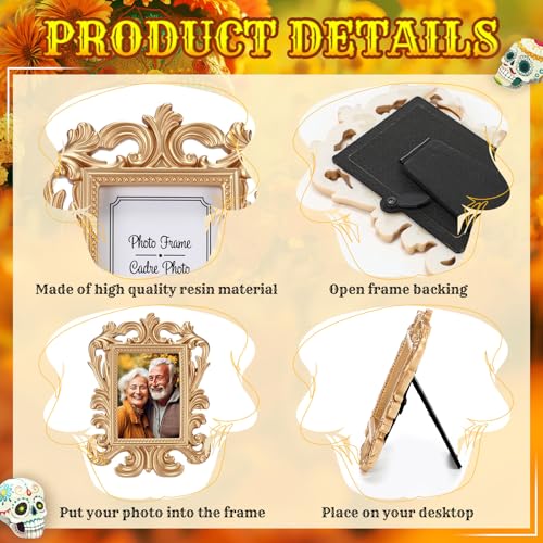 Day of The Dead Monarch Butterfly Picture Frame Set - Classic