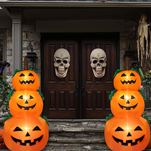 Halloween Inflatable Pumpkins Yard Decoration - Lighted Blow Up Garden Decor 4 Feet
