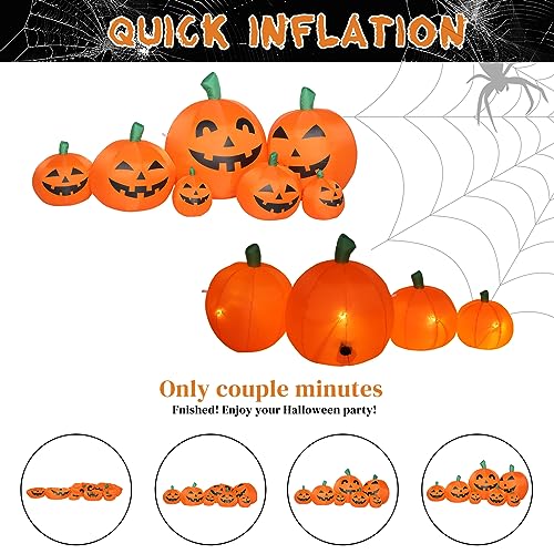 NicBex 7FT Pumpkin Inflatable Halloween Yard Decoration Outdoor Decor