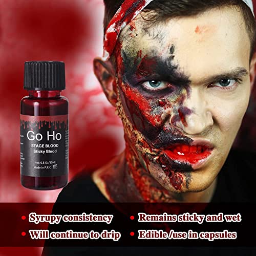 Fake Blood Makeup Set for Special Effects Halloween Vampire Zombie Variations