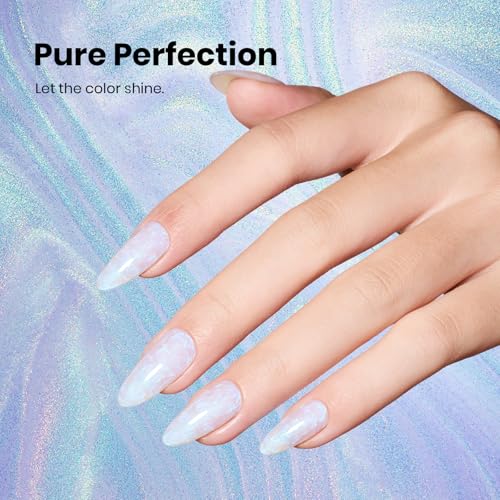 Beetles Pearl Gel Nail Polish - Iridescent Mist Blue, 15ml, Stay Shining