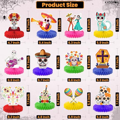 Halloween Honeycomb Centerpieces Pack of 12 for Table Decor