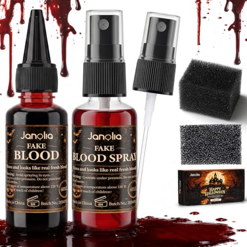 Halloween Fake Blood Kit with Spray & Dripping Blood - SFX01 Variation