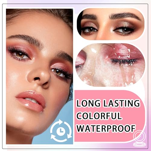 PPPyYiDi 70 Colors Eyeshadow Palette with Brush - Matte Glitter Makeup Kit - Variation A