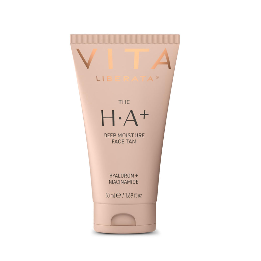 VITA LIBERATA Face Tanning Moisturizer 1.69 fl oz with Hyaluronic Acid & Niacinamide - Nourishing, Ultra Hydrating Moisturizer, For a Sun-Kissed, Radiant Glow, Customizable Tan, Fades Evenly