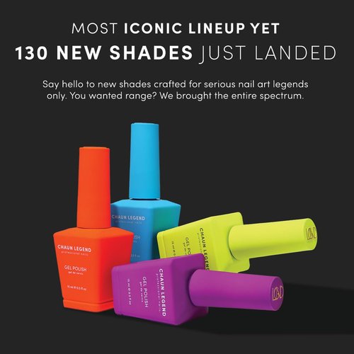 Chaun Legend UV Gel Nail Polish, 0.5 Ounce Long Lasting Salon Quality, Bubble Free Professional Manicures, Quick Dry High Shine, Fatal Figs LG5223 (Midnight Navy)