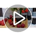 Disposable Plastic Shot Cups - 2oz Mini Glass Cups, Black, 200 Pack, Stackable