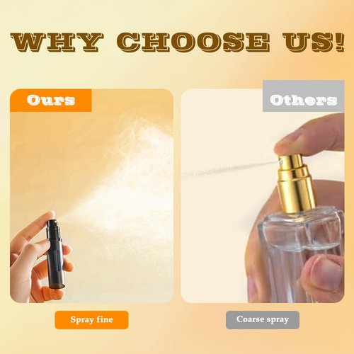 DIOHIO 8ml Perfume Atomizer Travel Refillable,Mini Cologne Dispenser, Bottom-Filling Fragrances Perfumes Bottle,Portable Sprayer Pocket Size for Women Men Cruise Car Trip Gift 2pcs (Grey-Blue)