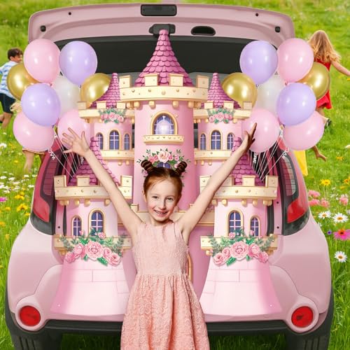 Panelee Princess Castle Trunk or Treat Car Decorations Kit - Classic