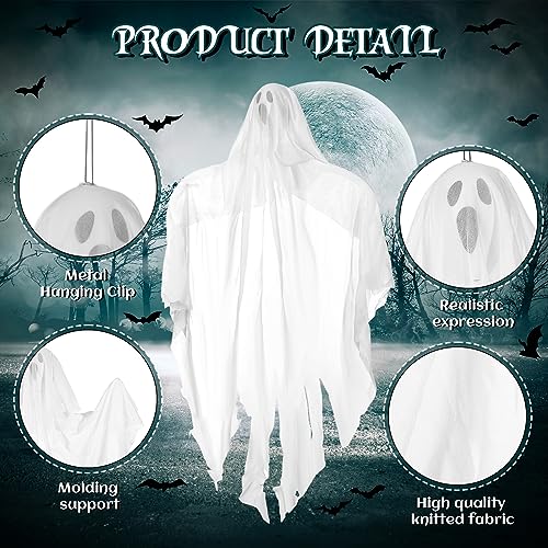 Libima 12-Piece Halloween Hanging Ghost Decorations 27.5 Inch Spooky & Cute Ornaments - Variation 12