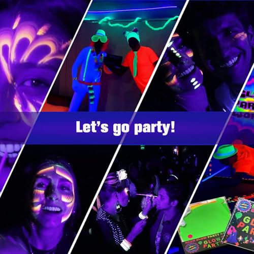 300W LED Blacklight Flood Light Outdoor Waterproof Party Decor - Black