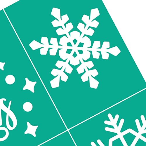 Reusable Snowflake Silk Screen Stencils - Large Christmas Winter Holiday Decorations - Snowflakes Variation