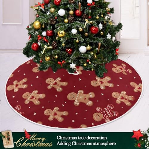 Christmas Tree Skirt 35.4 Inch Holiday Tree Base Cover Seasonal Decor