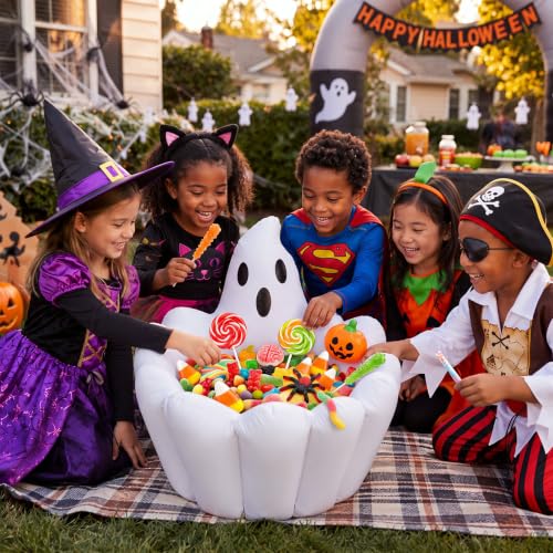 Inflatable Halloween Drink Cooler Ghost 35 Cans Capacity Outdoor Party Accessory