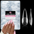 Long Stiletto Soft Gel Nail Tips - Pre-Shaped False Nails with 12 Sizes, B3-Medium Variation
