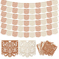 10 Pack Dia De Los Muertos Felt Papel Picado Banners - 40Ft Mexican Celebration Decorations