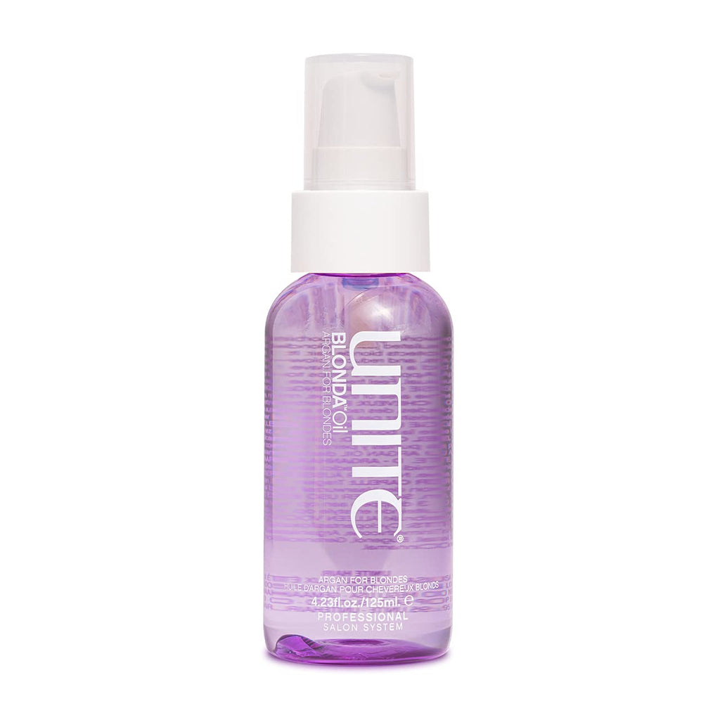 UNITE Hair Blonda Oil - Argan Infused Oil for Blonde & Highlighted Hair - Seals, Smooths & Adds Shine - 4.23 Fl Oz