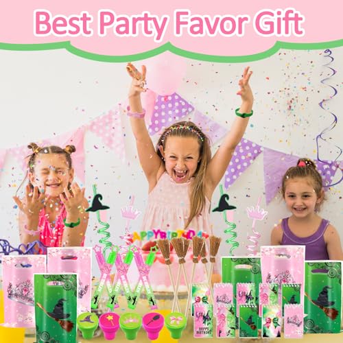 Party Favor Set with Bubbles Notebooks Pencils Straws Wristbands & Bags - 70 Pieces