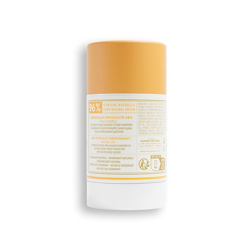 Panier des Sens Natural Deodorant for Women - Aluminum-Free & Vegan - Citrus Provence Scent - 1.7 oz