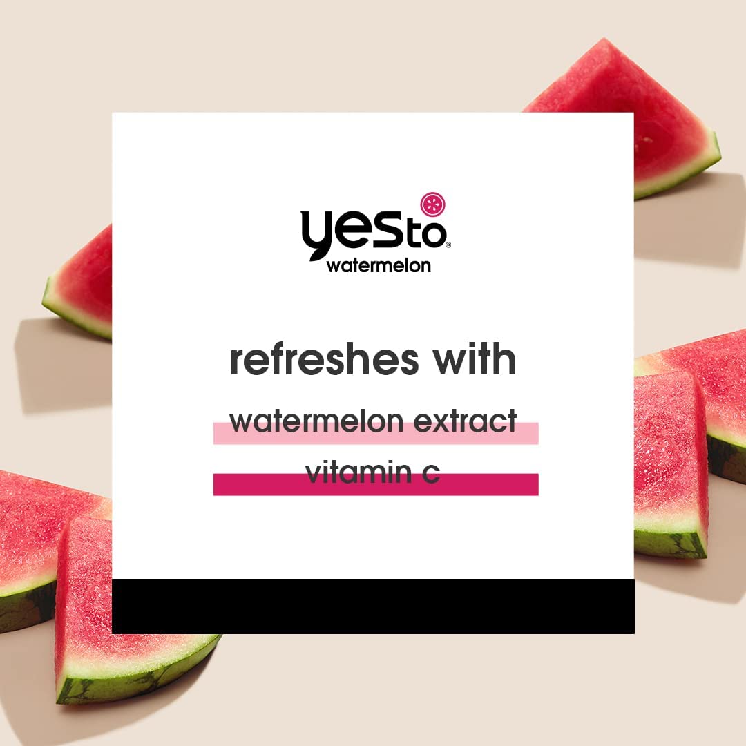 Yes To Watermelon Facial Wipes - Hydrating & Refreshing Formula, Natural & Vegan, 10 Count