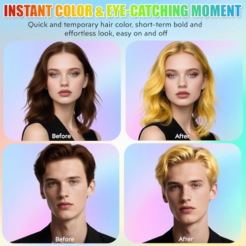Blonde Temporary Hair Color Spray for Women & Men - Washable, Vibrant, 4.06 oz - Variation of Blonde