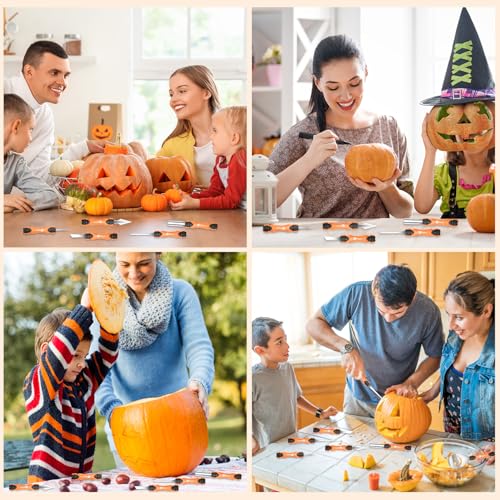 Pumpkin Carving Tools Set - 7 Pcs Stainless Steel Halloween Jack-O-Lantern Kit - Variation 7