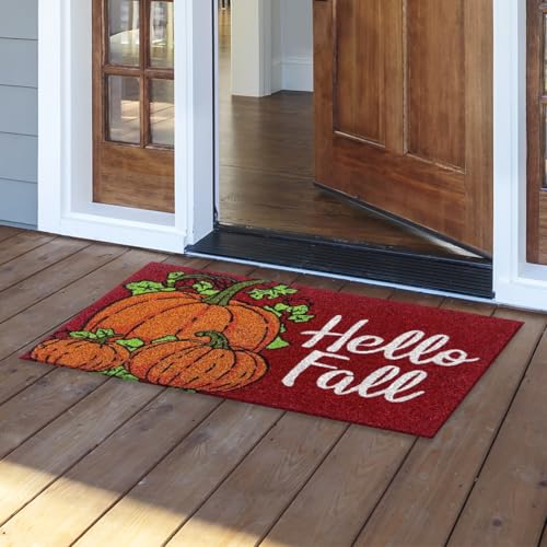 Coir Doormat 30x18 Hello Fall Pumpkins - Briarwood Lane