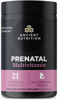 Ancient Nutrition Prenatal Vitamins - Methylated Multivitamin for Women's Fertility & Pregnancy Support | 90 Ct