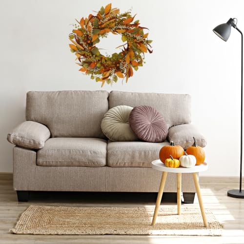 Fall Wreath for Front Door 22 Inch Autumn Wreath Home Decor Harvest