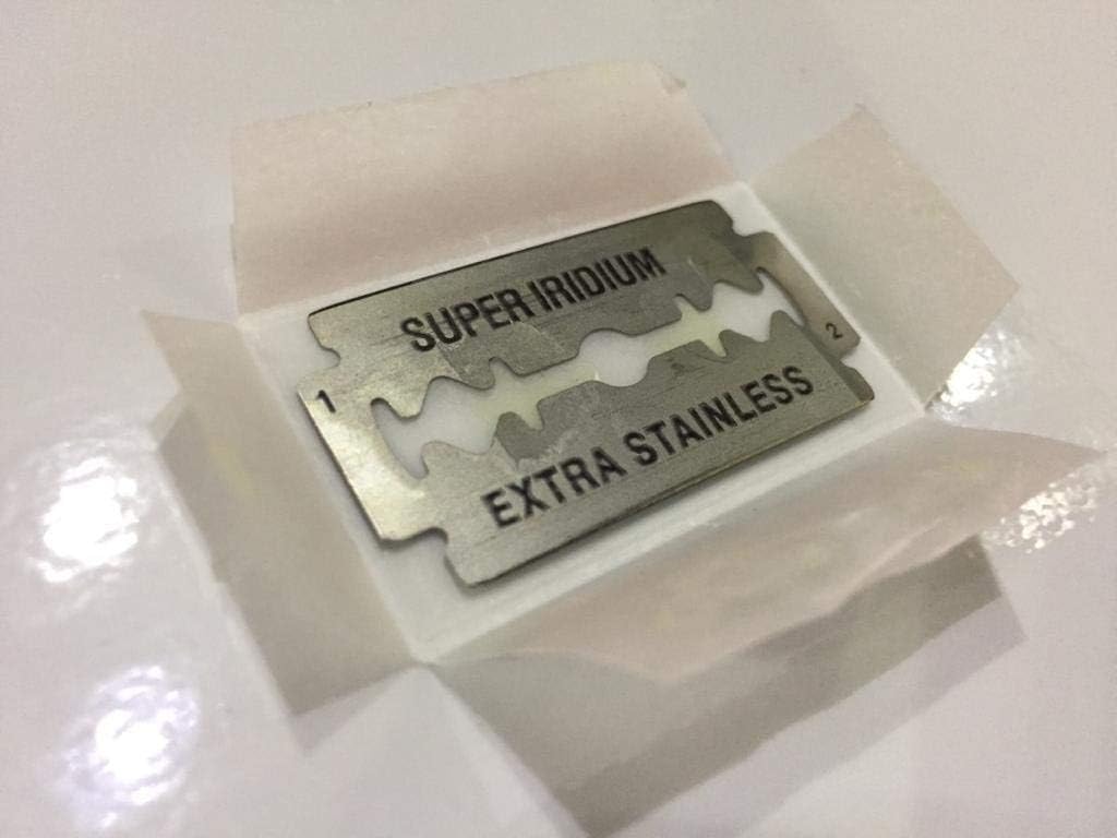 Wizamet Super Iridium Double Edge Razor Blades Pack of 50