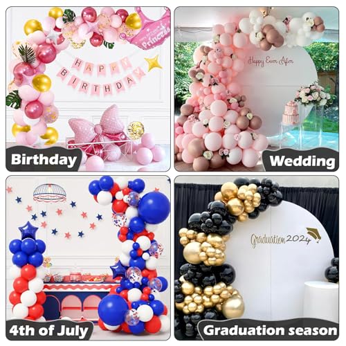 Half Balloon Arch Stand Kit for Floor Wedding & Party - Black - OurWarm