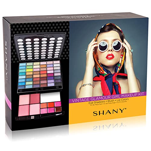 Glamour Girl Makeup Set with Eyeshadow Palette, Blush, Lip Gloss & Mirror - Variation GLAMOUR