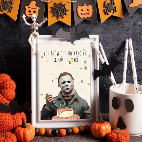 Missonemi Creepy Michael Myers Birthday Card - Variation MS262, Halloween Horror
