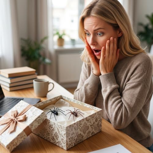 Magnetic Spider Decor - Realistic 3D Fridge Magnet for Halloween & Pranks - 2 Pack