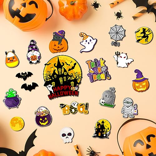 Halloween Refrigerator Magnets 20PCS - Pumpkin Ghost Witches Bats Decor - Variation of THIS listing