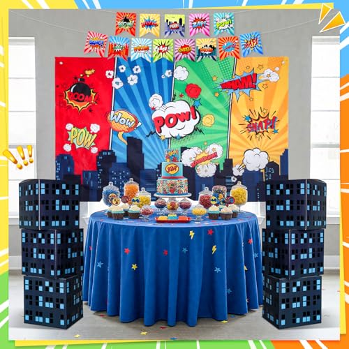 Halloween Trunk or Treat Car Decoration Kit with City Backdrop & Skyscrapers