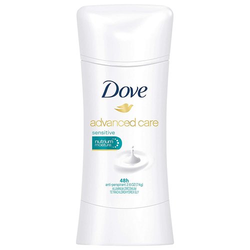Dove Advanced Care Antiperspirant Deodorant - Sensitive Formula | 2.6 Oz for All-Day Protection