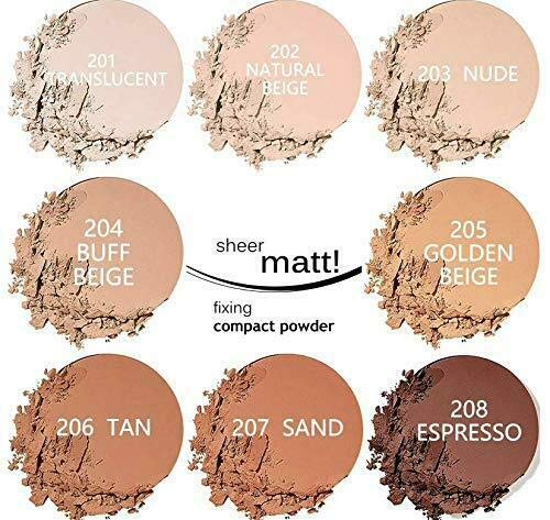 Phoera Sheer Matte Fixing Powder - Translucent 201 Compact Setting Powder
