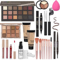 Teen Makeup Kit with Eyeshadow, Lip Gloss, Foundation & Brushes – All-in-One Cosmetics Set for Girls