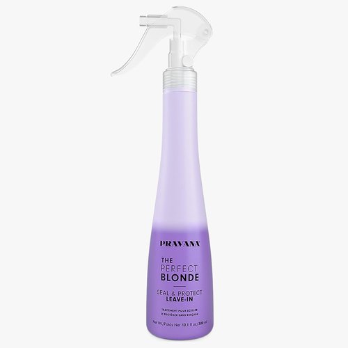 Pravana The Perfect Blonde Leave-In Conditioner Spray - Neutralizes Brassy Tones | Enhances Shine & Protection for Color Treated Hair | Vegan