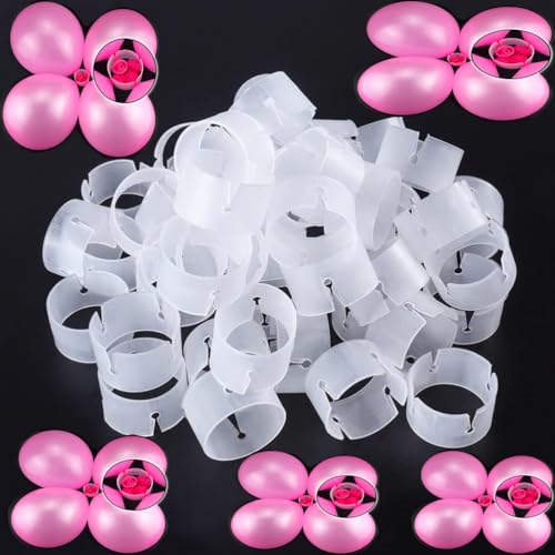 50Pcs Balloon Arch Rings Clips for DIY Balloon Decorations, Party & Wedding Displays