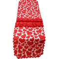Red Lace Valentine Table Runner 14x72 Inch for Thanksgiving & Holiday Decor