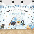 Halloween Baby Shower Backdrop 8x6ft Blue Baby Boo Ghost Photo Booth Decor
