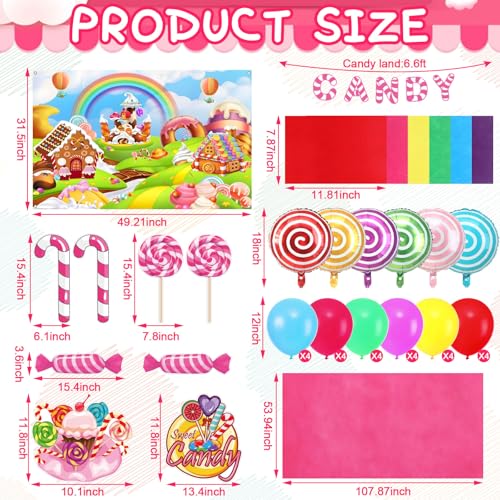 Halloween Candyland Trunk or Treat Car Decorations Kit - Candy Variation