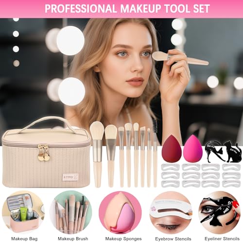 Peenice All-in-One Makeup Kit for Women - White Set, Complete Cosmetic Gift
