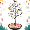 Black Festive Gumdrop Tree Christmas Decor Tabletop Ornament Candy Theme