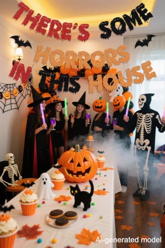 Halloween Horror Banner for Party Decorations - Spooky House Sign