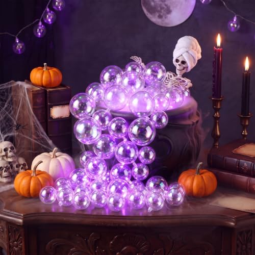 Halloween Bubble Cauldron Set with Skeleton and LED Lights - Indoor Spooky Decor