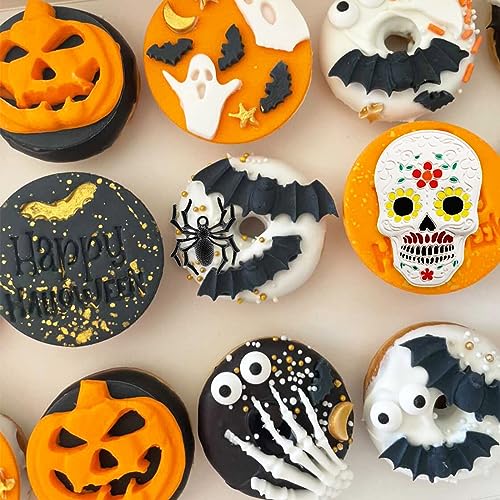 Halloween Bat Silicone Mold 4-Piece for Cake Decoration Candy & Crafts